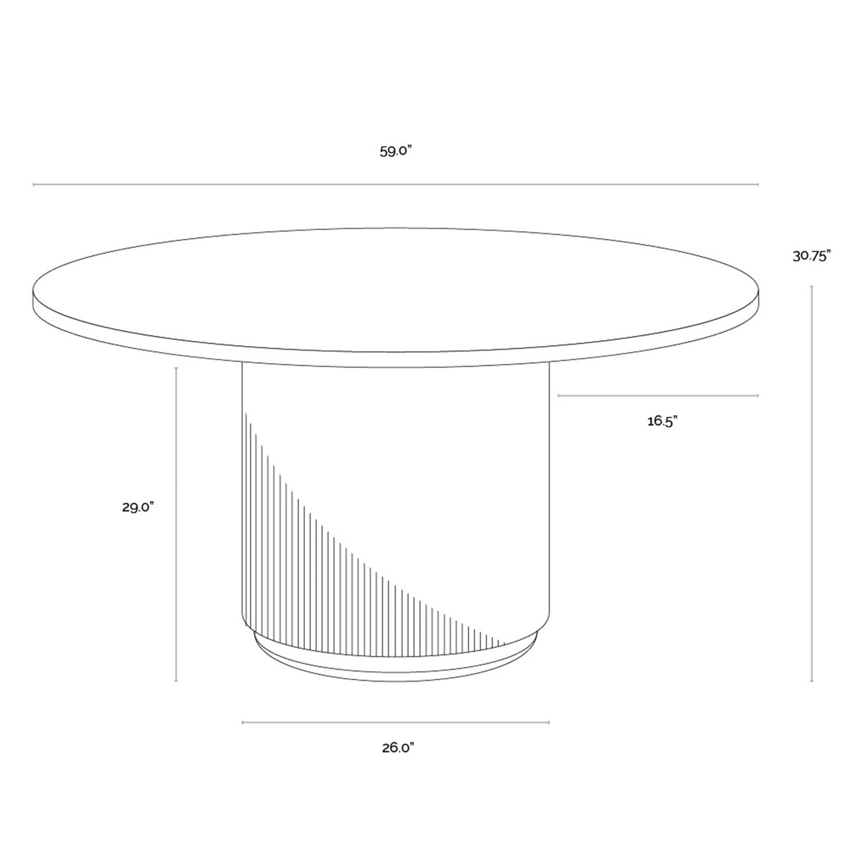 Harlow Dining Table 150cm