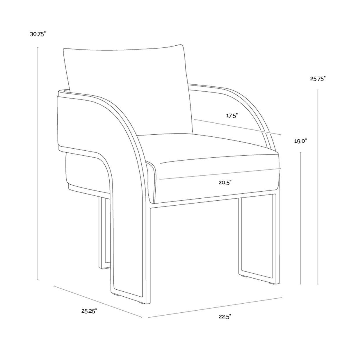 Hastings Dining Armchair Black