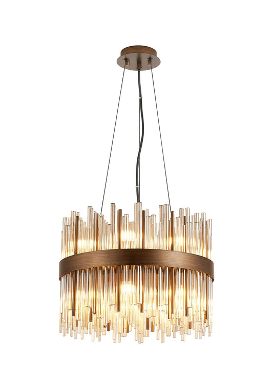 Talia Bronze 40cm Chandelier