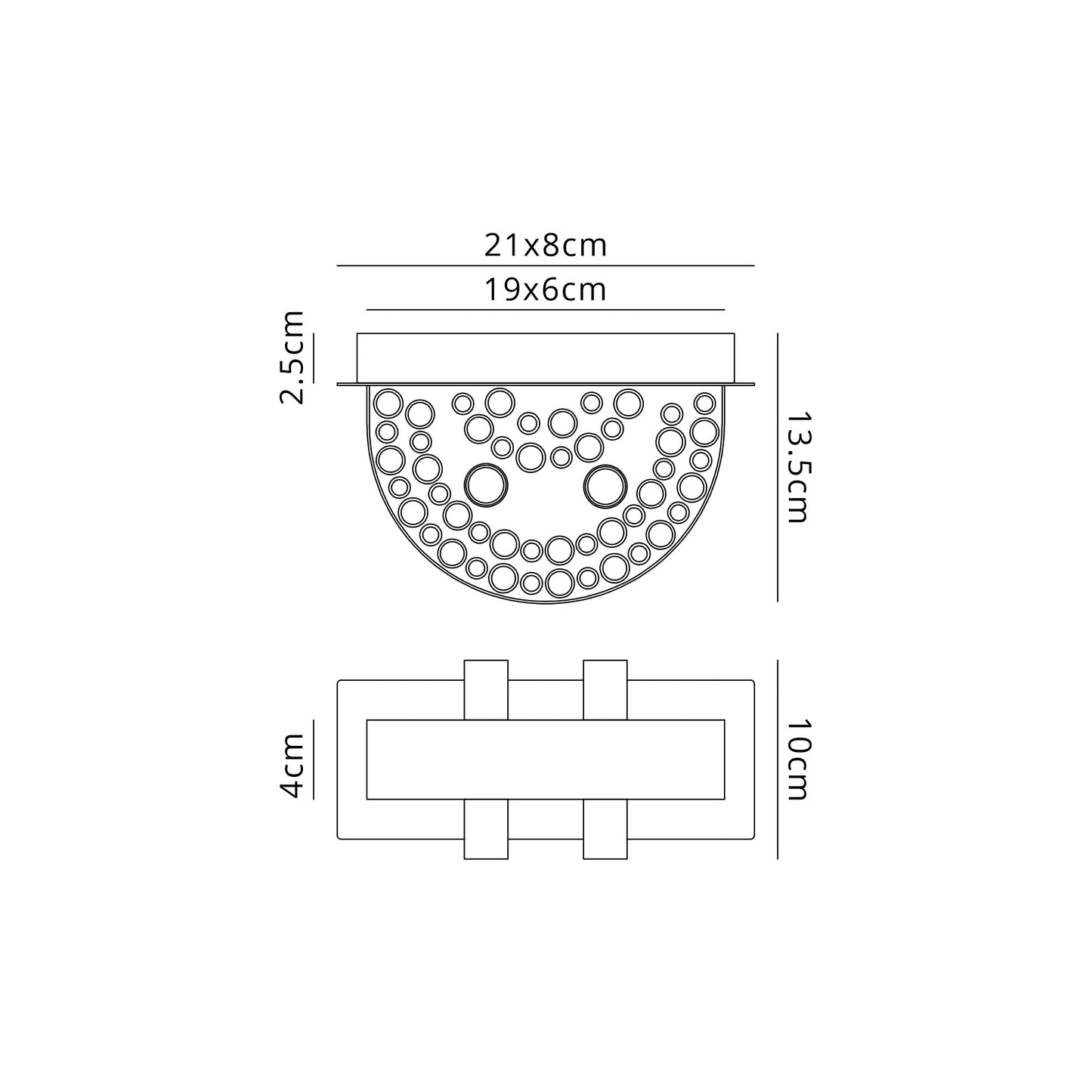 Talia Bronze Wall Light