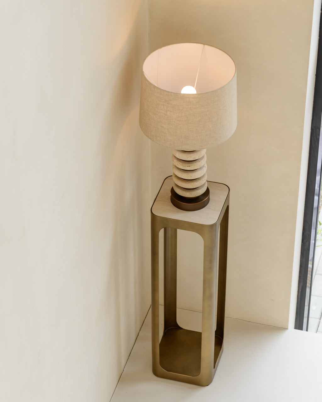 Clarendon Gold Antique Pedestal Column