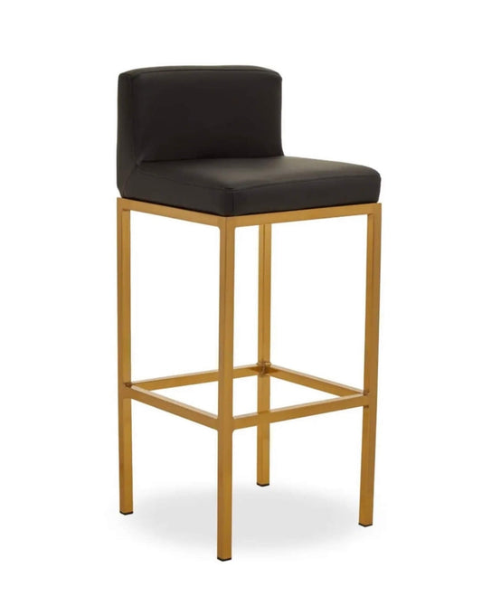 Brianna Black Gold Barstool