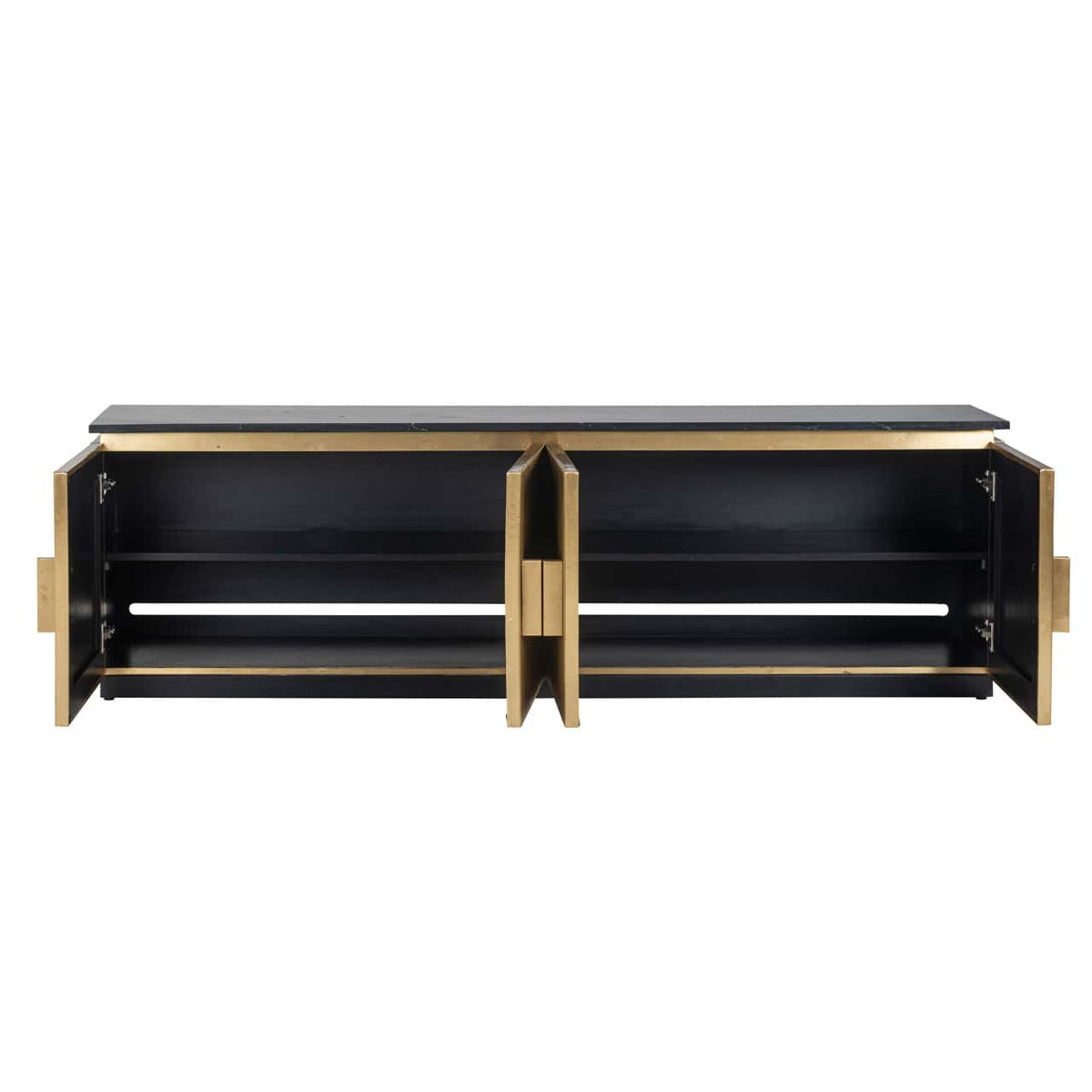 Brass Plated Colosseum 4 Door Media Unit