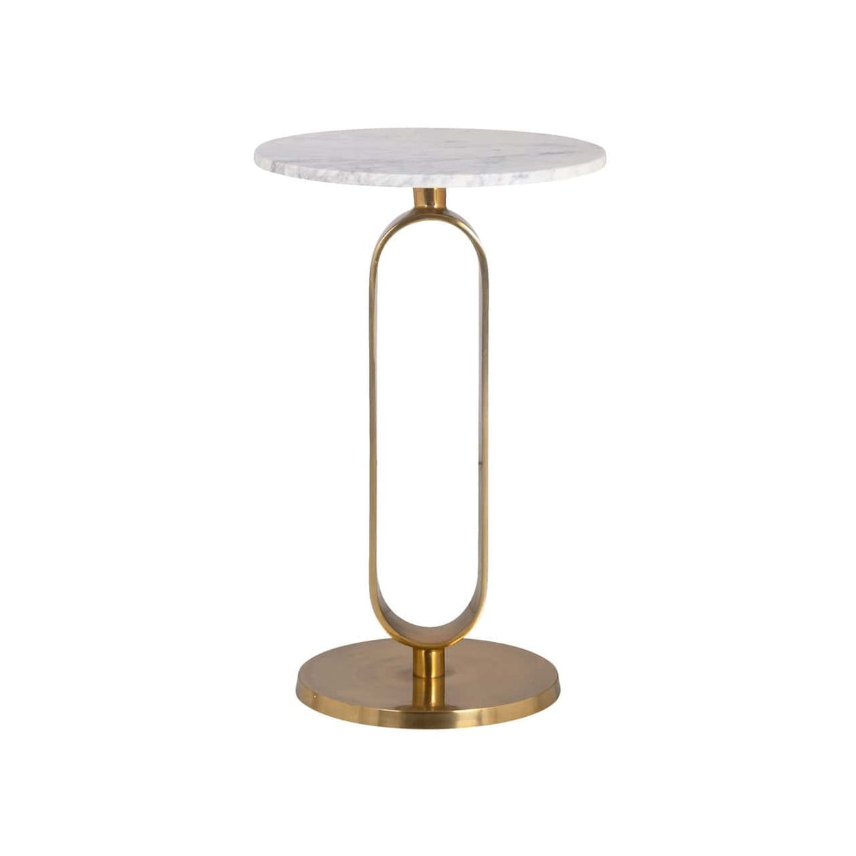 Coline Brushed Gold Side Table