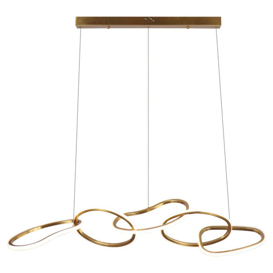 Flint Brushed Gold Chandelier