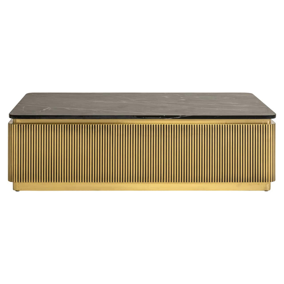 Brass Plated Colosseum Rectangular Coffee Table