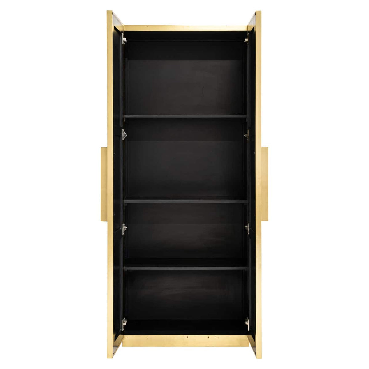 Brass Plated Colosseum Tall Display Cabinet