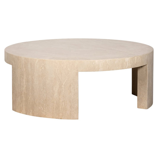 Hamilton Beige Round Coffee Table