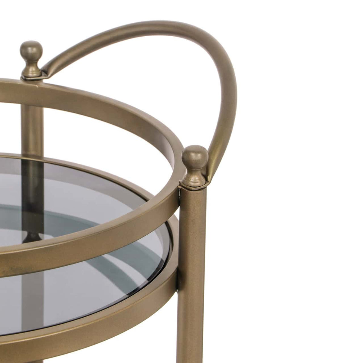 Hendon Brushed Gold Drinks Trolley