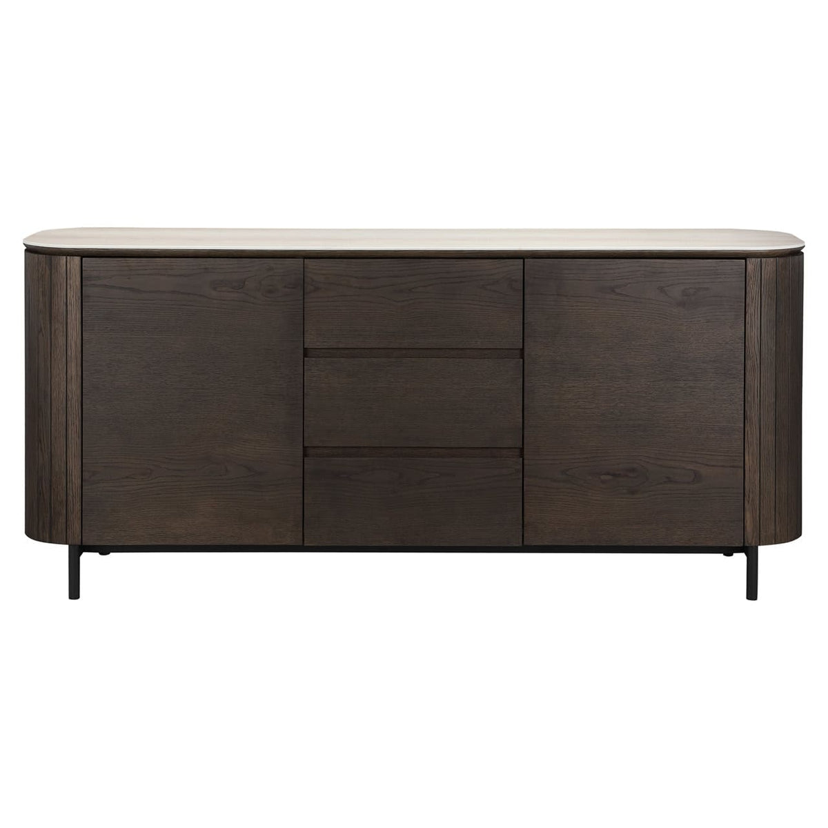 Rothley Brown 2 Door 3 Drawer Sideboard