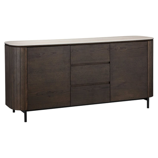 Rothley Brown 2 Door 3 Drawer Sideboard
