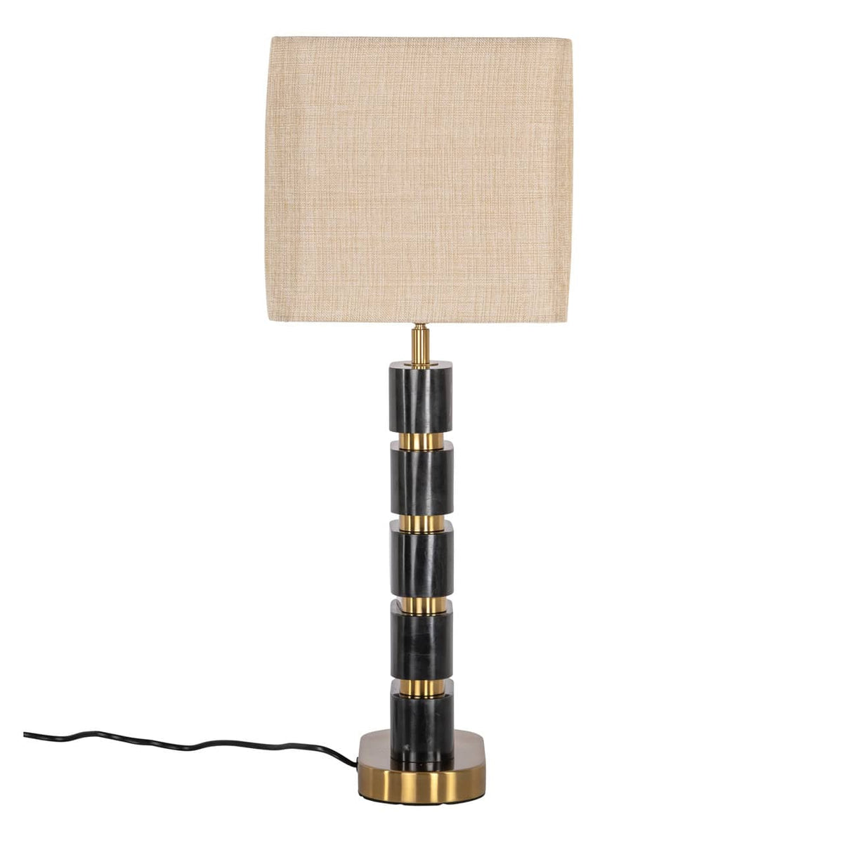 Levens Black & Gold Table Lamp