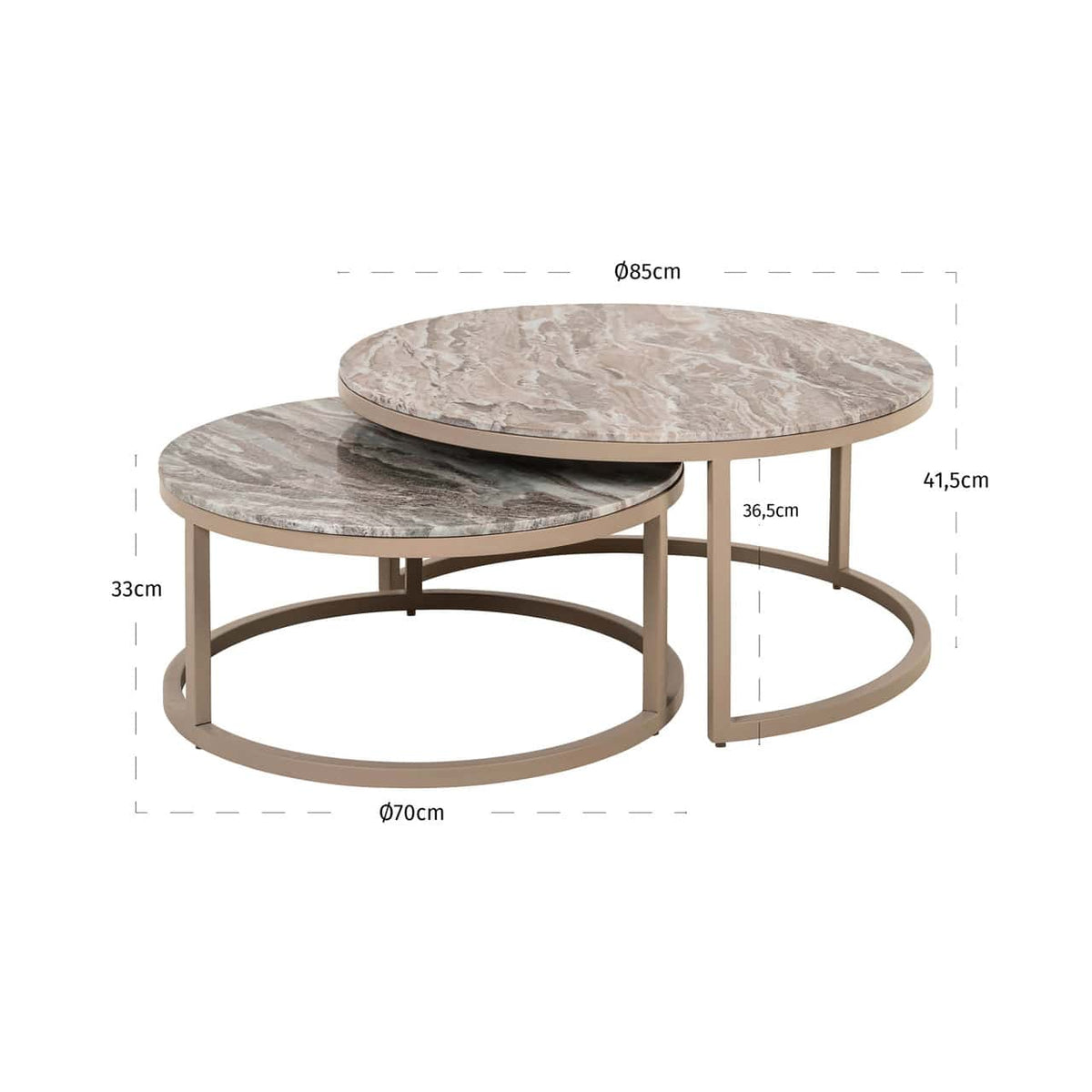 Fairford Clay Coffee Table Set