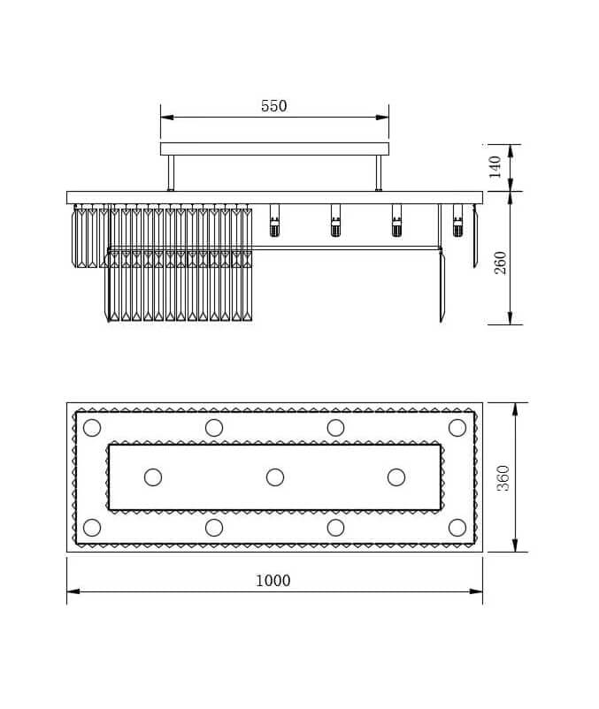 Luxury Bespoke Bathroom IP44 Rated Chandelier