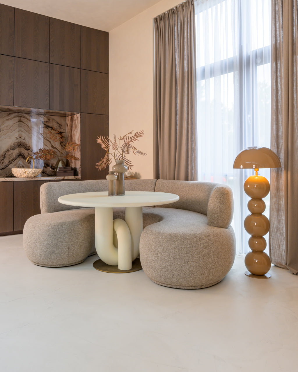 Hadley Mocha Mousse Floor Lamp