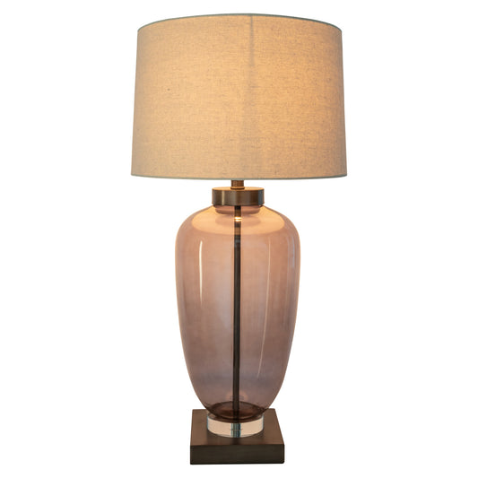 Monroe Smoke Table Lamp