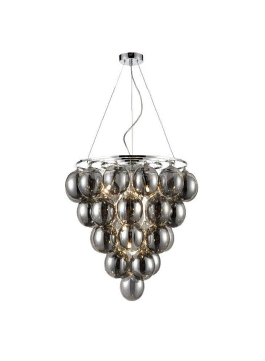 Smoked Glass Chandelier