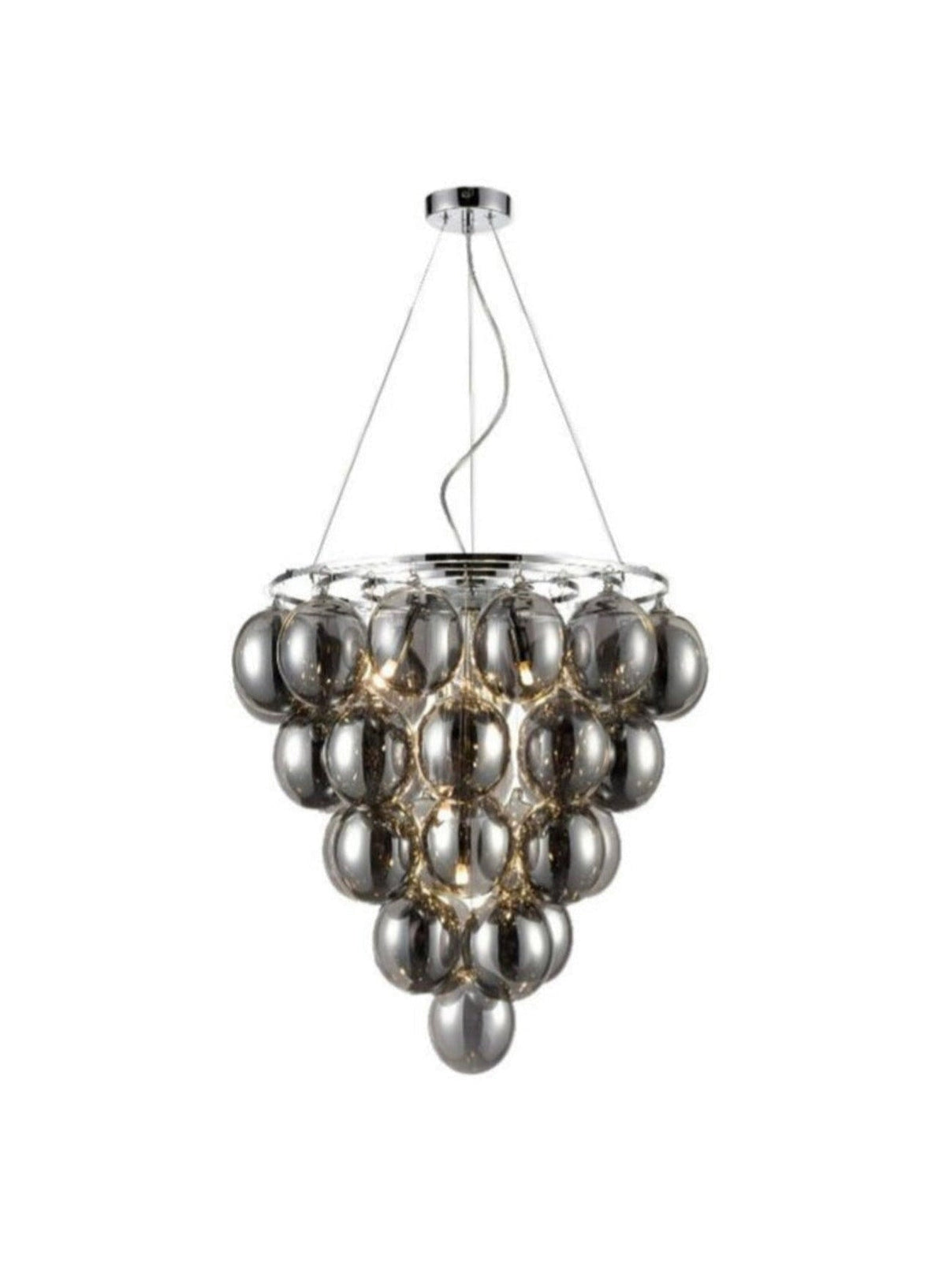 Smoked Glass Chandelier