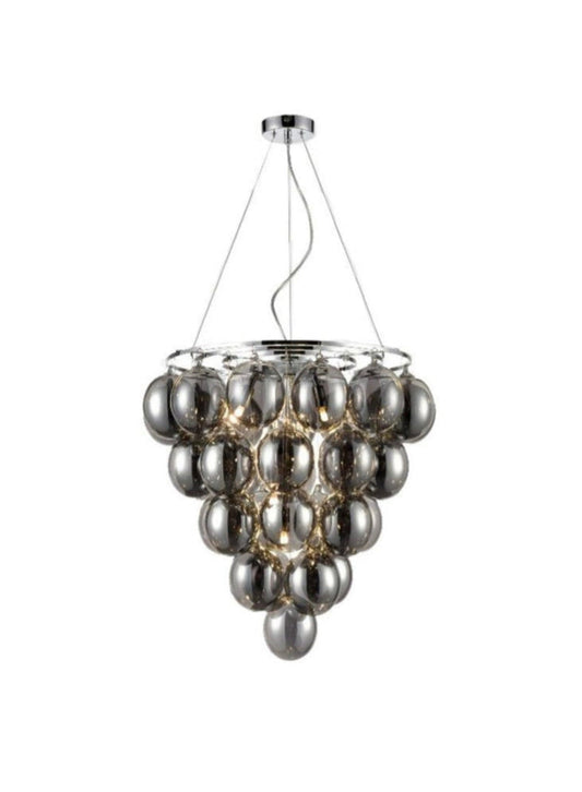 Smoked Glass Chandelier