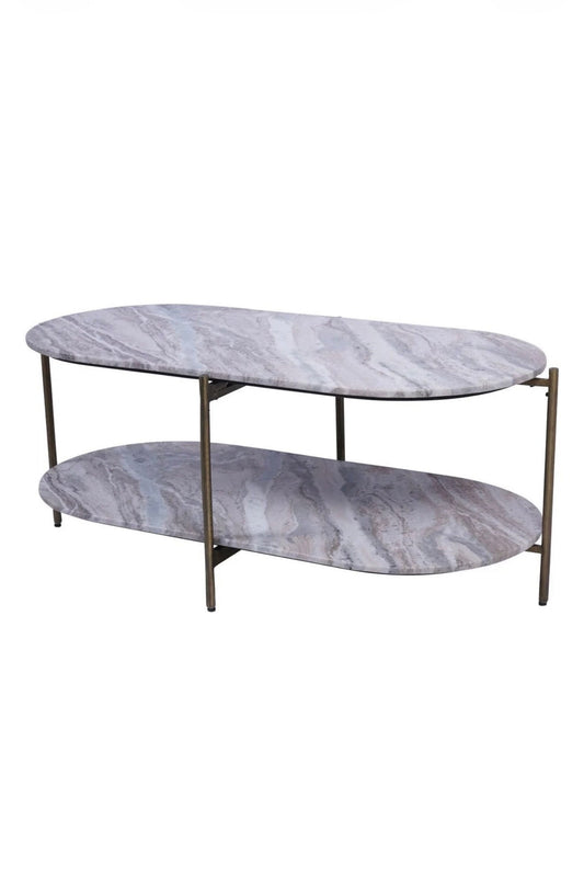Marble Oval Coffee Table