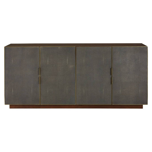 Ashford Grey Shagreen and Walnut Sideboard