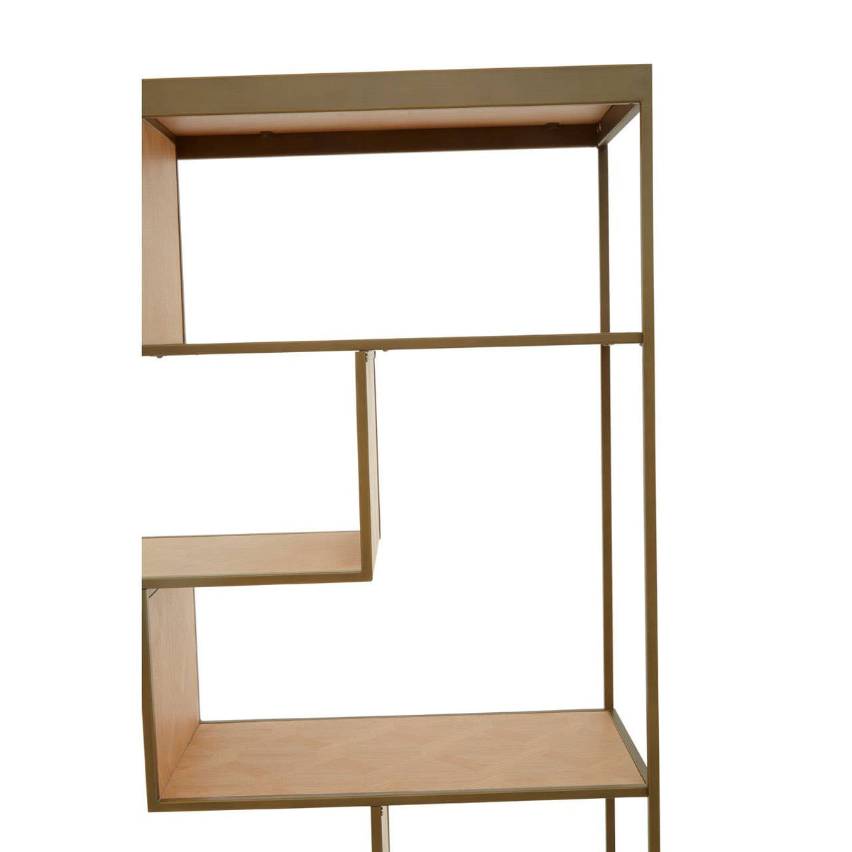 Geneva Brushed Brass Shelving Unit