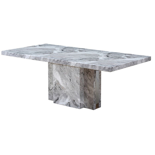 Valletta Grey Marble Dining Table