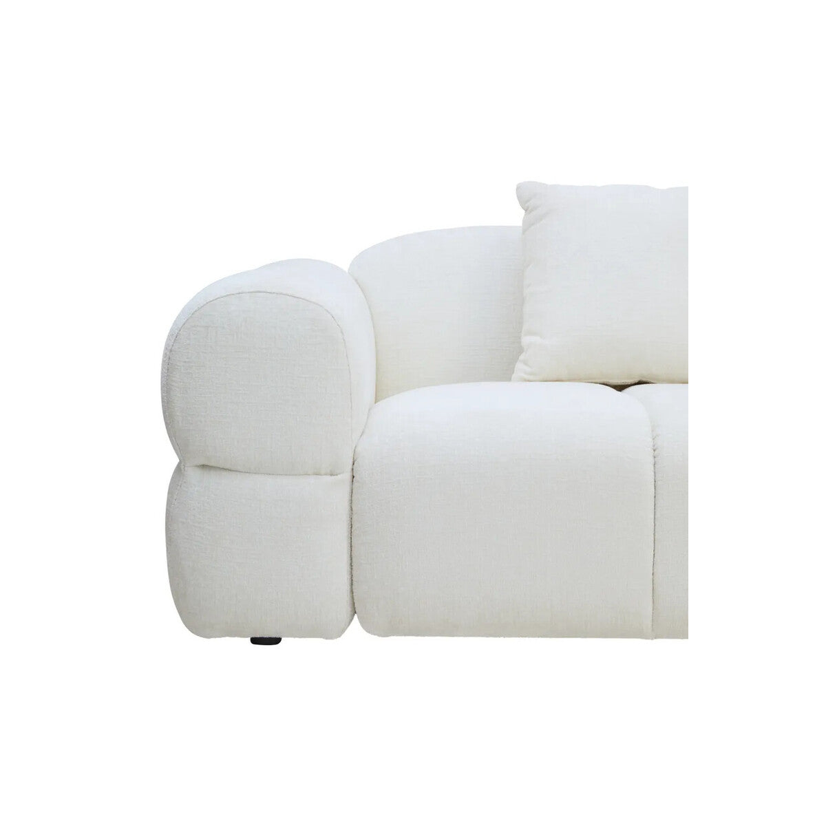 Nimbus Cream Textured 3 Seater Sofa