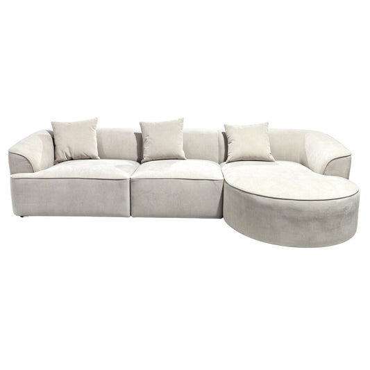 Solano Natural Textured Corner Sofa