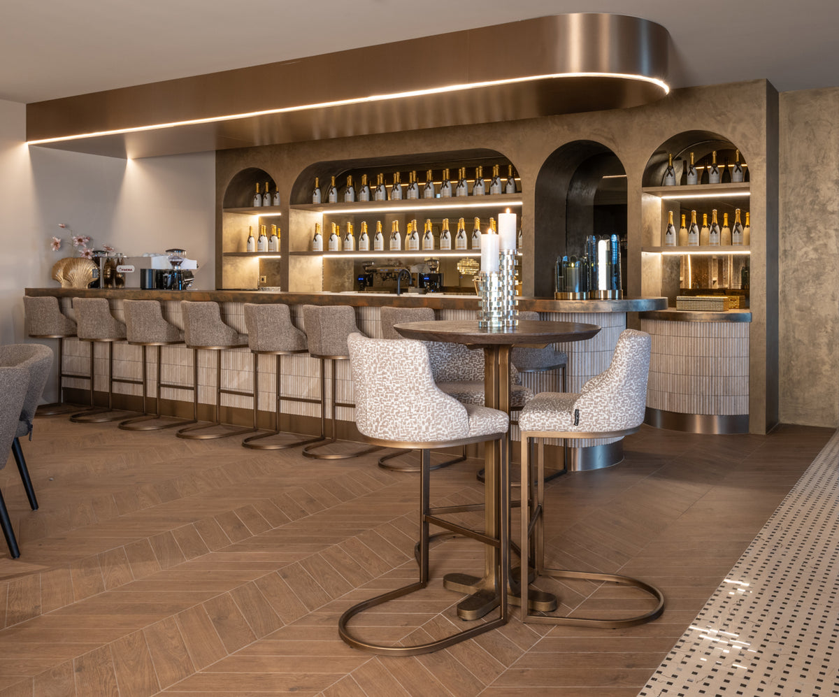 Ravello Dark Brown Bar Table 80cm