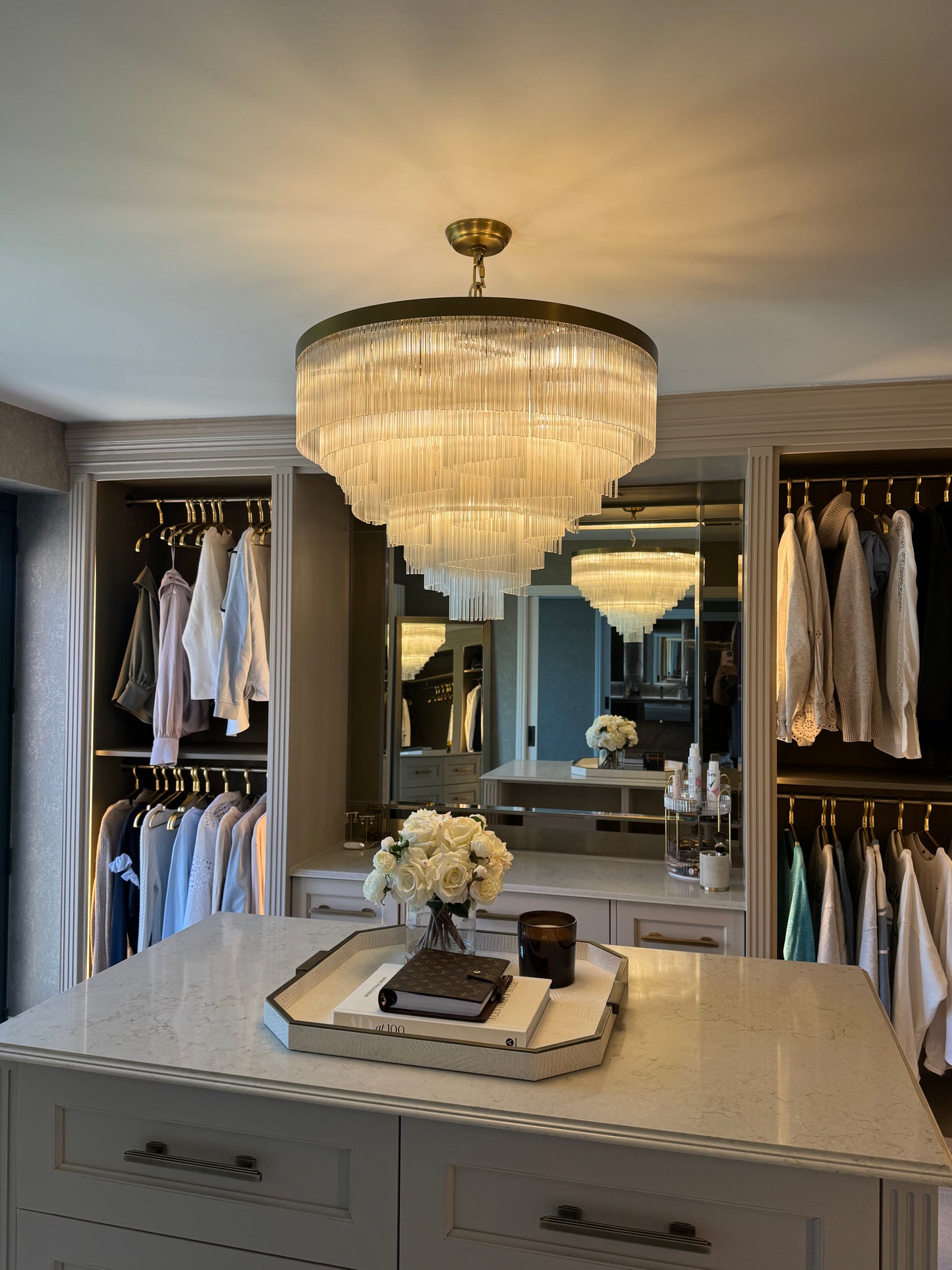 Luxury Bespoke Antique Brass Chandelier