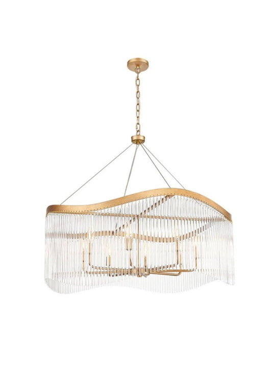 Aged Brass Chandelier