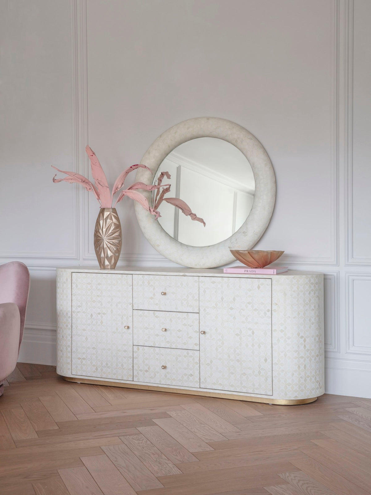 Rowan Bone Inlay Buffet Sideboard