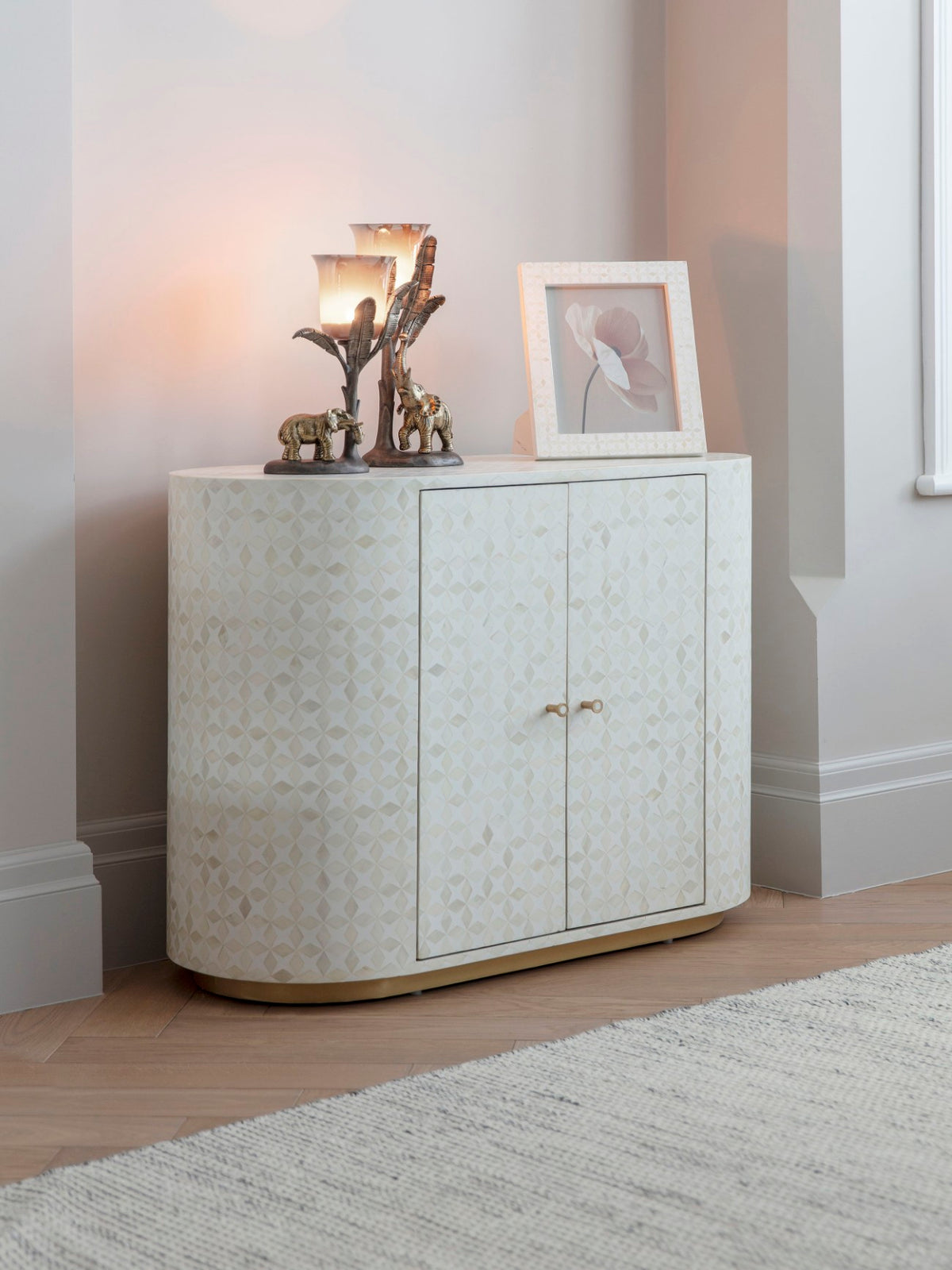 Rowan Bone Inlay Two Door Cabinet