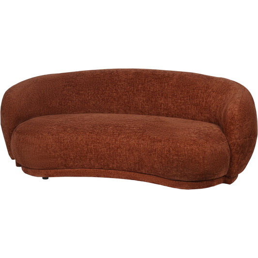 Marlowe Curved Sofa Terracotta