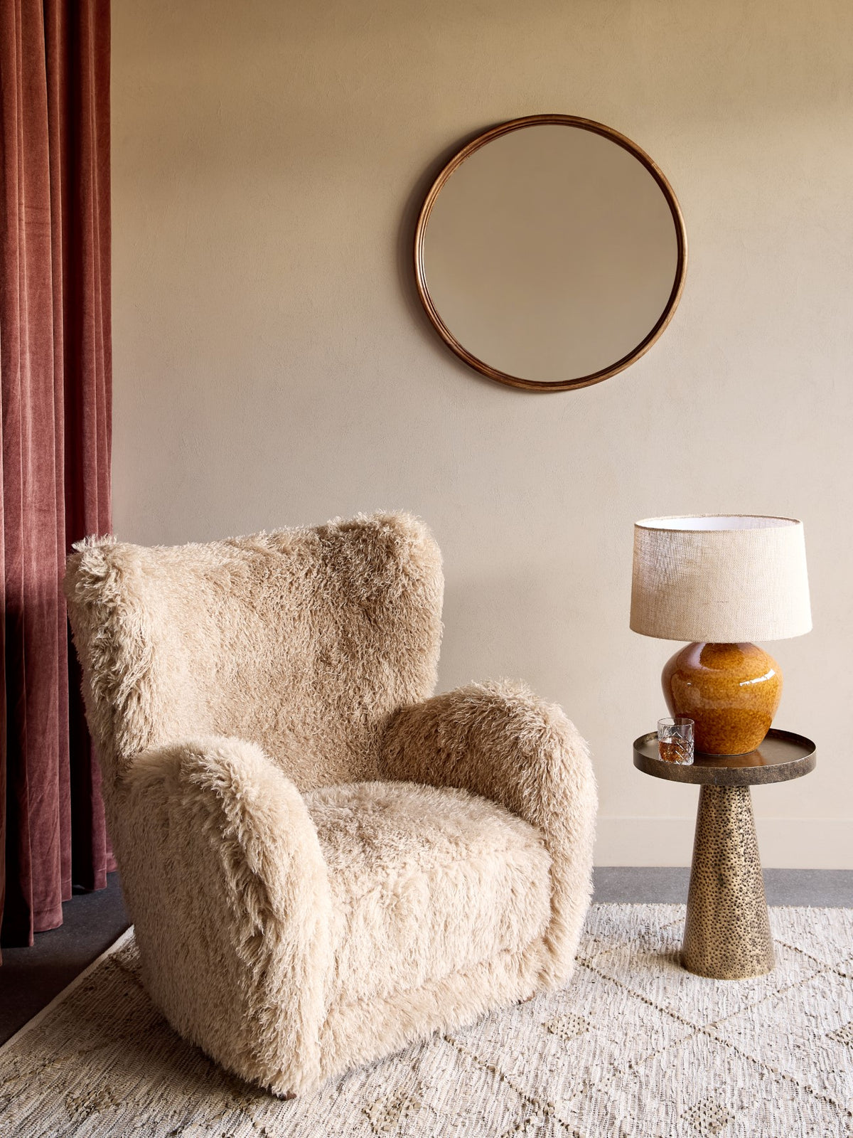 Camden Faux Sheepskin Armchair