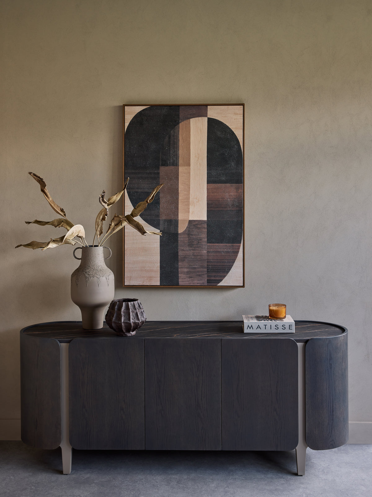Lyndon Sideboard Deep Charcoal