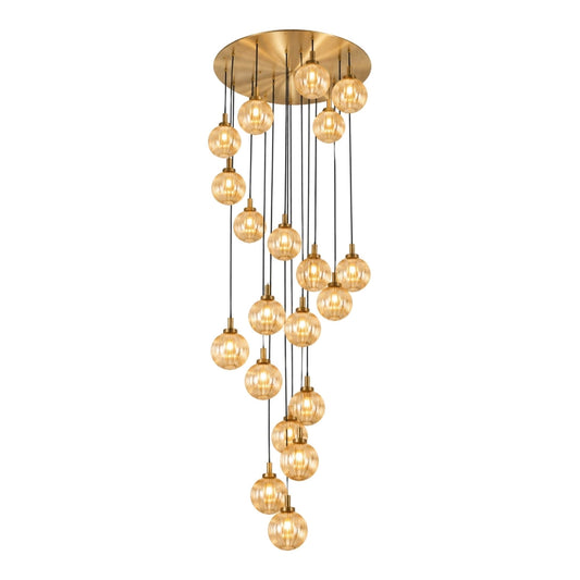 Amber Luxe Cluster Chandelier
