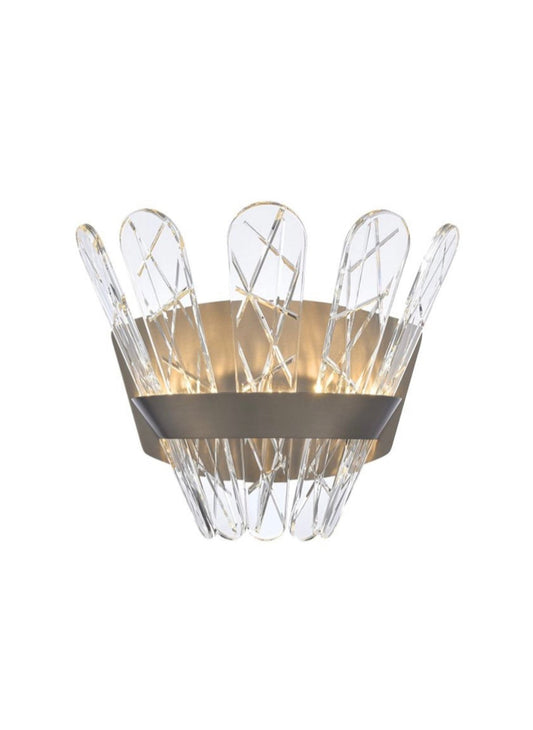 Bronze Crystal LED Wall Light