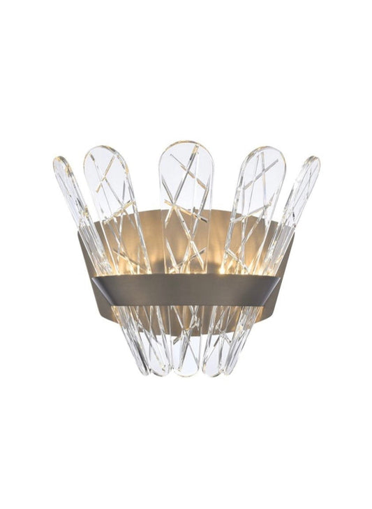 Bronze Crystal LED Wall Light