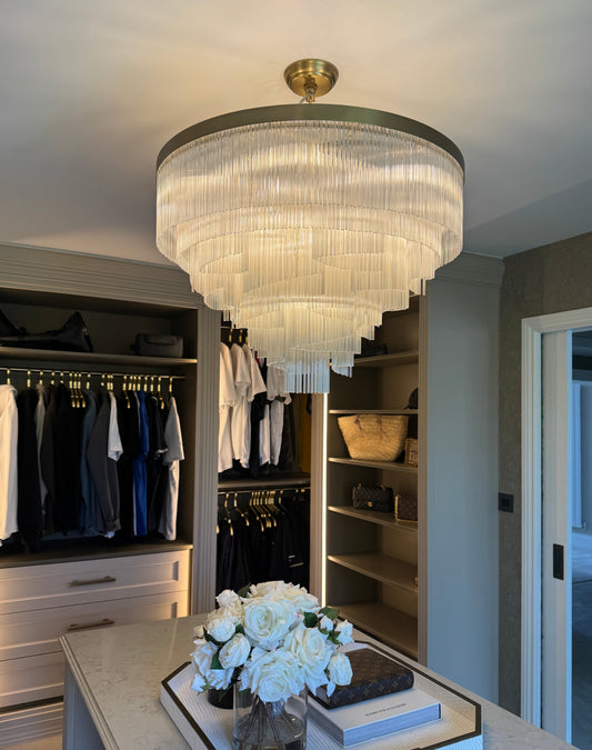 Luxury Bespoke Antique Brass Chandelier