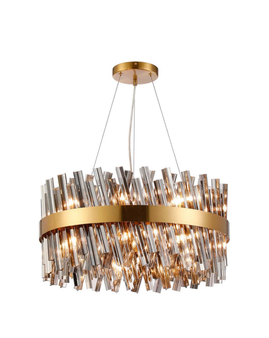 Bond Street Brass Smoke 60cm Chandelier