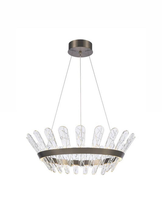 Bronze Crystal LED Chandelier