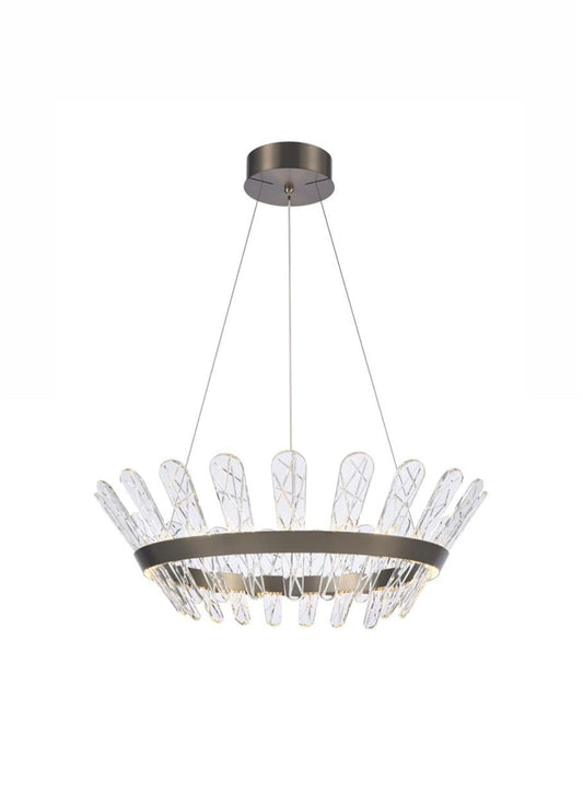 Bronze Crystal LED Chandelier