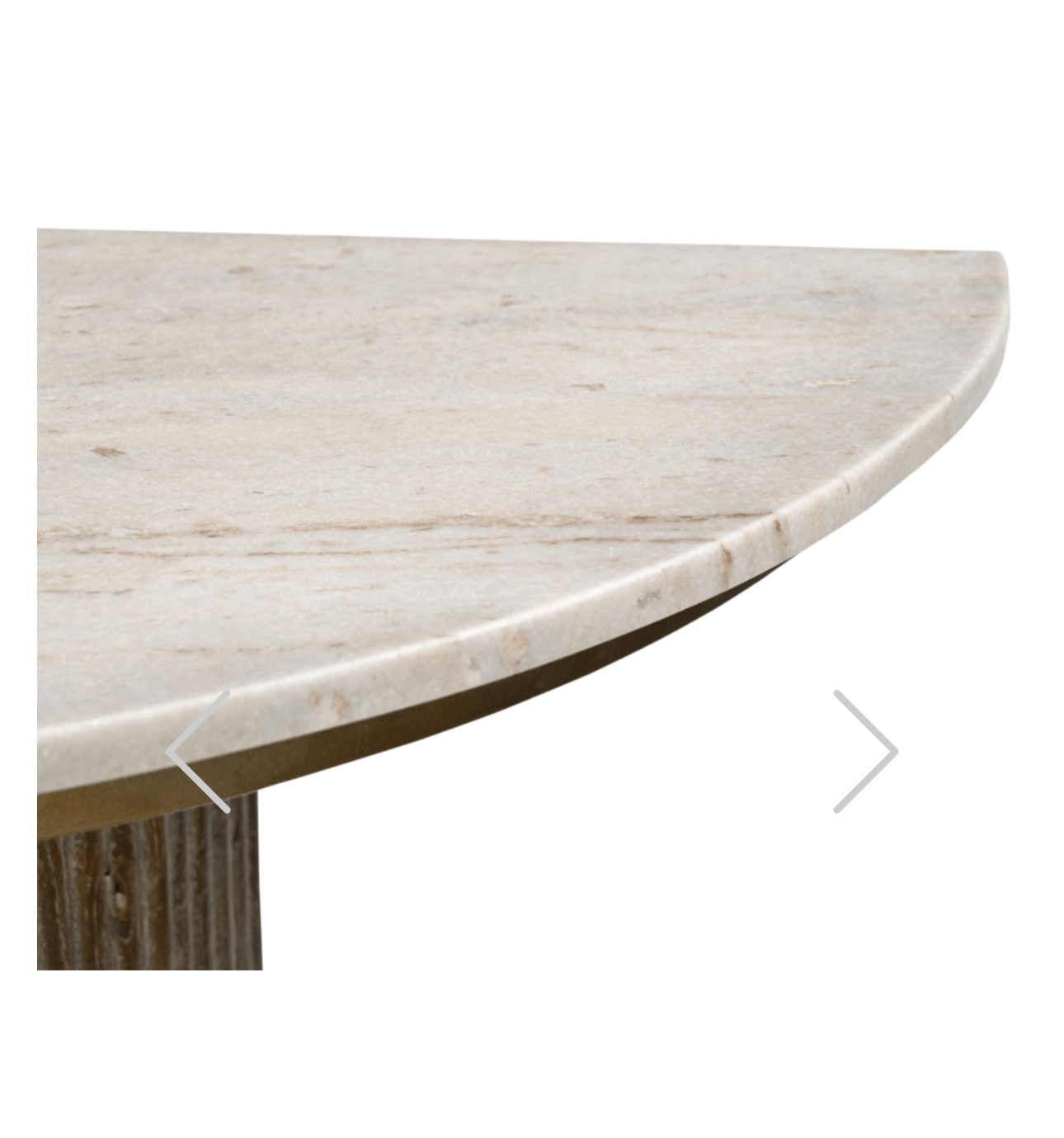 Marble Ribbed Console Table