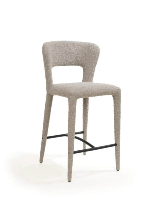 Tommy Franks Pari I Bar Stool - Chex Boucle Steam