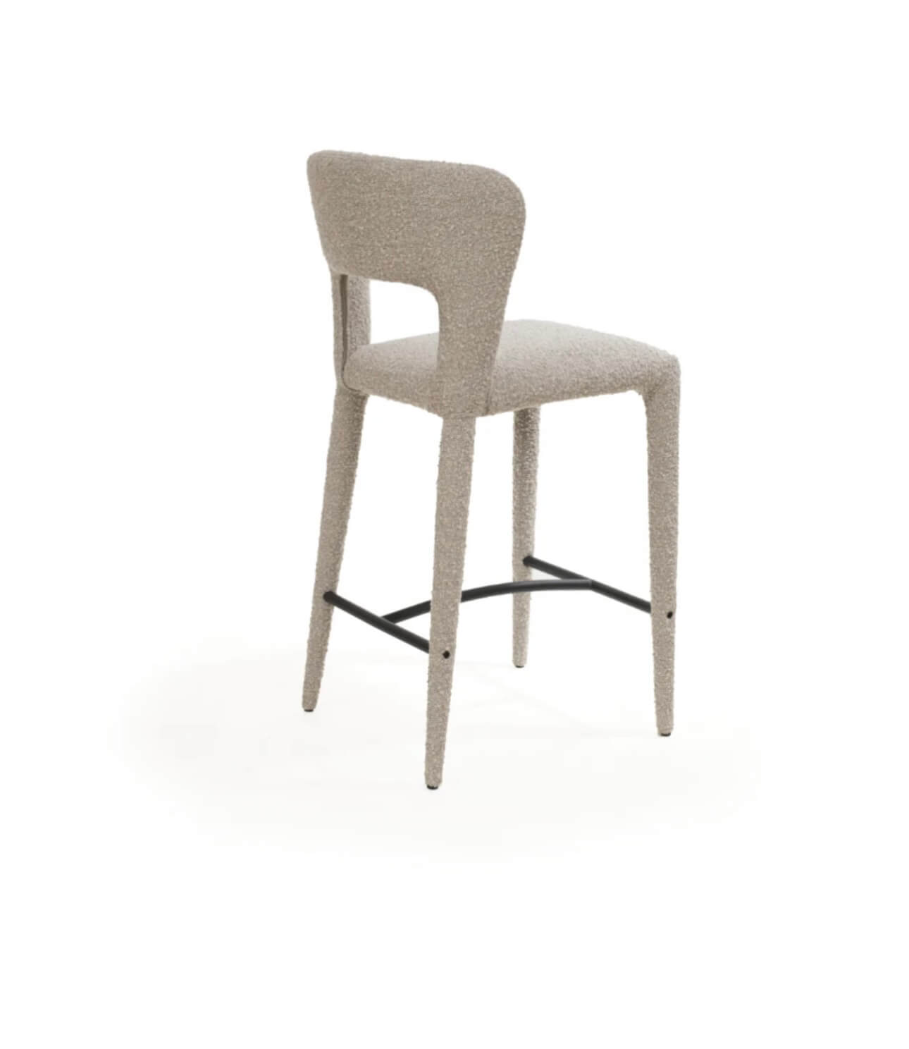 Tommy Franks Pari I Bar Stool - Chex Boucle Steam
