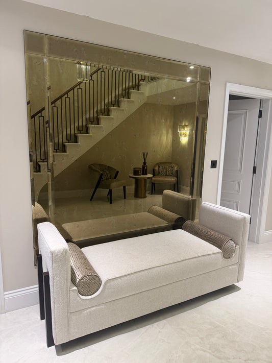 Luxury Bespoke Antique Brass Bevelled Mirror