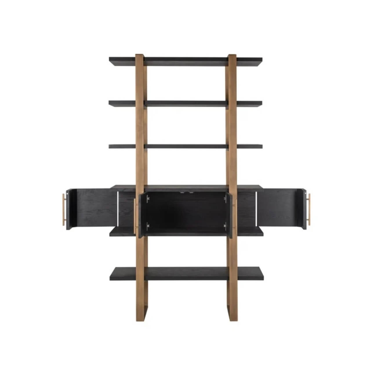 Luxury Black & Brass Display Unit