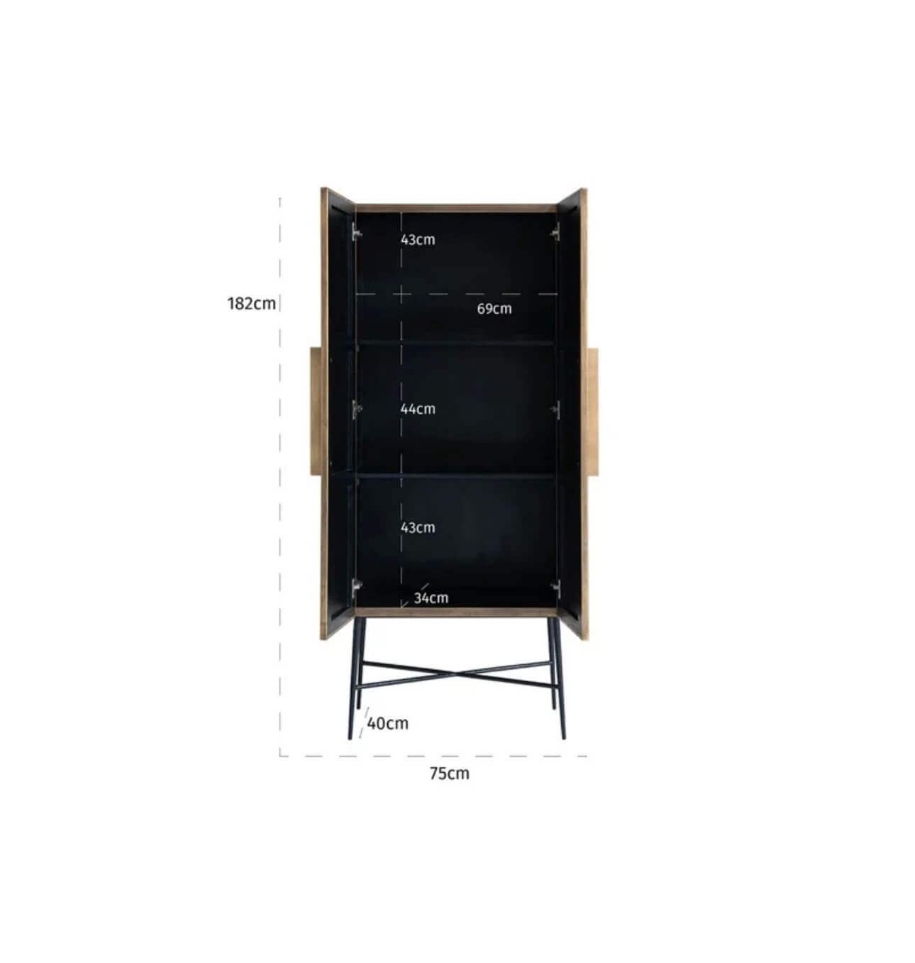 Brass Plated Colosseum Cabinet
